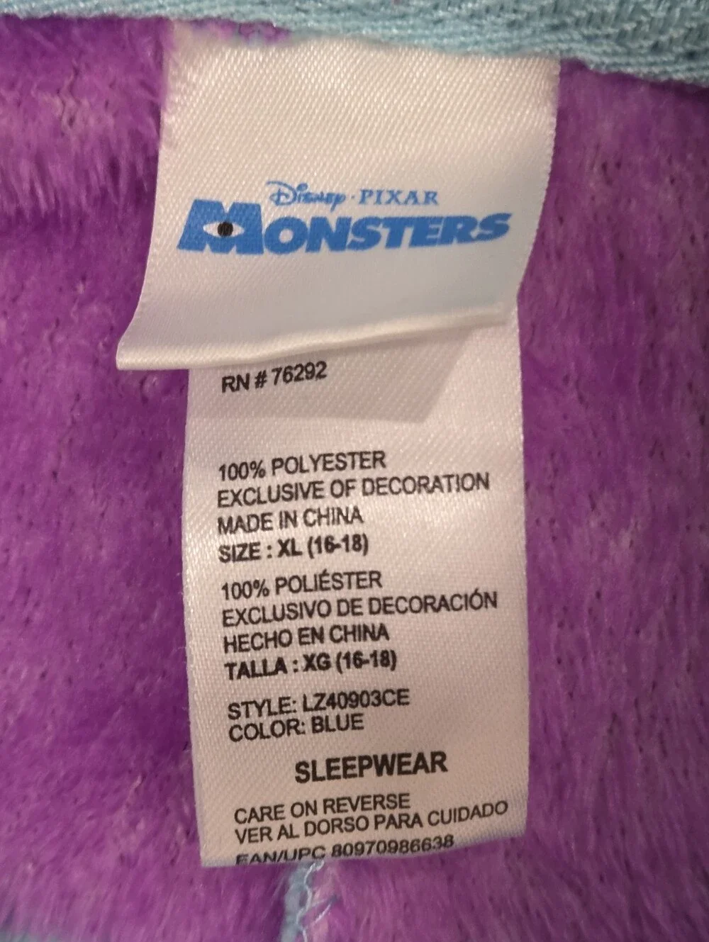 Monster One-Piece Hooded Pajamas